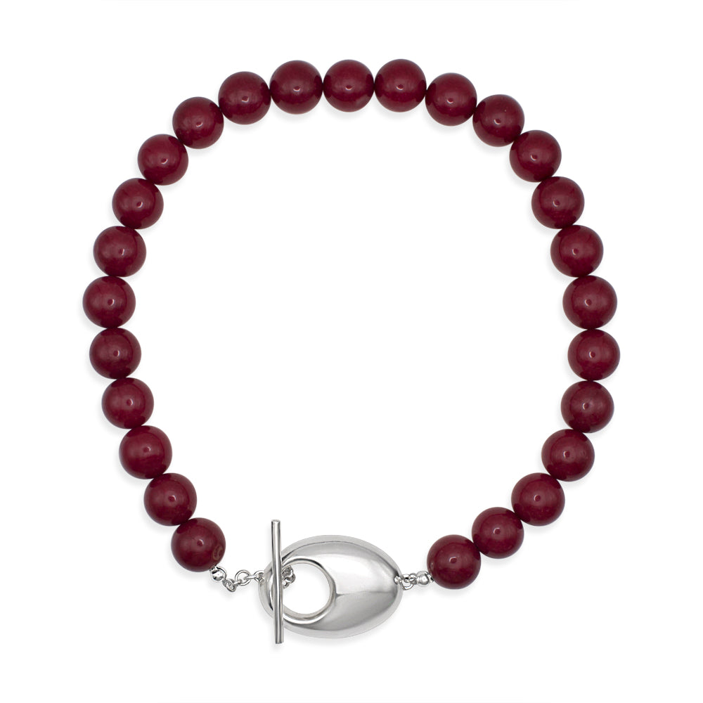 Union Stone Necklace - Red