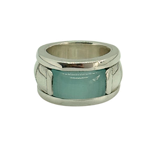 La Piscine Statement Ring  - Light Blue