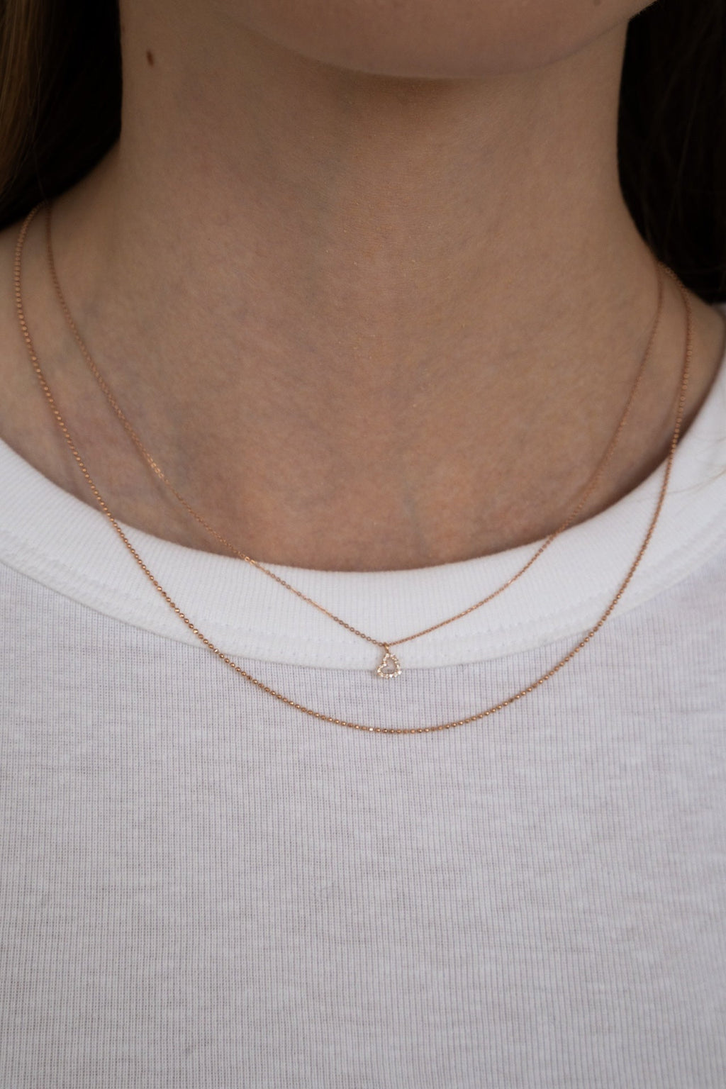 diamond heart necklace