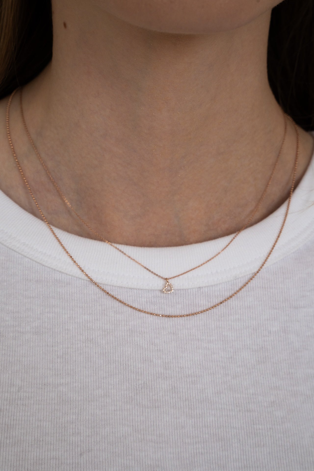 diamond heart necklace