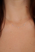 3 diamond necklace