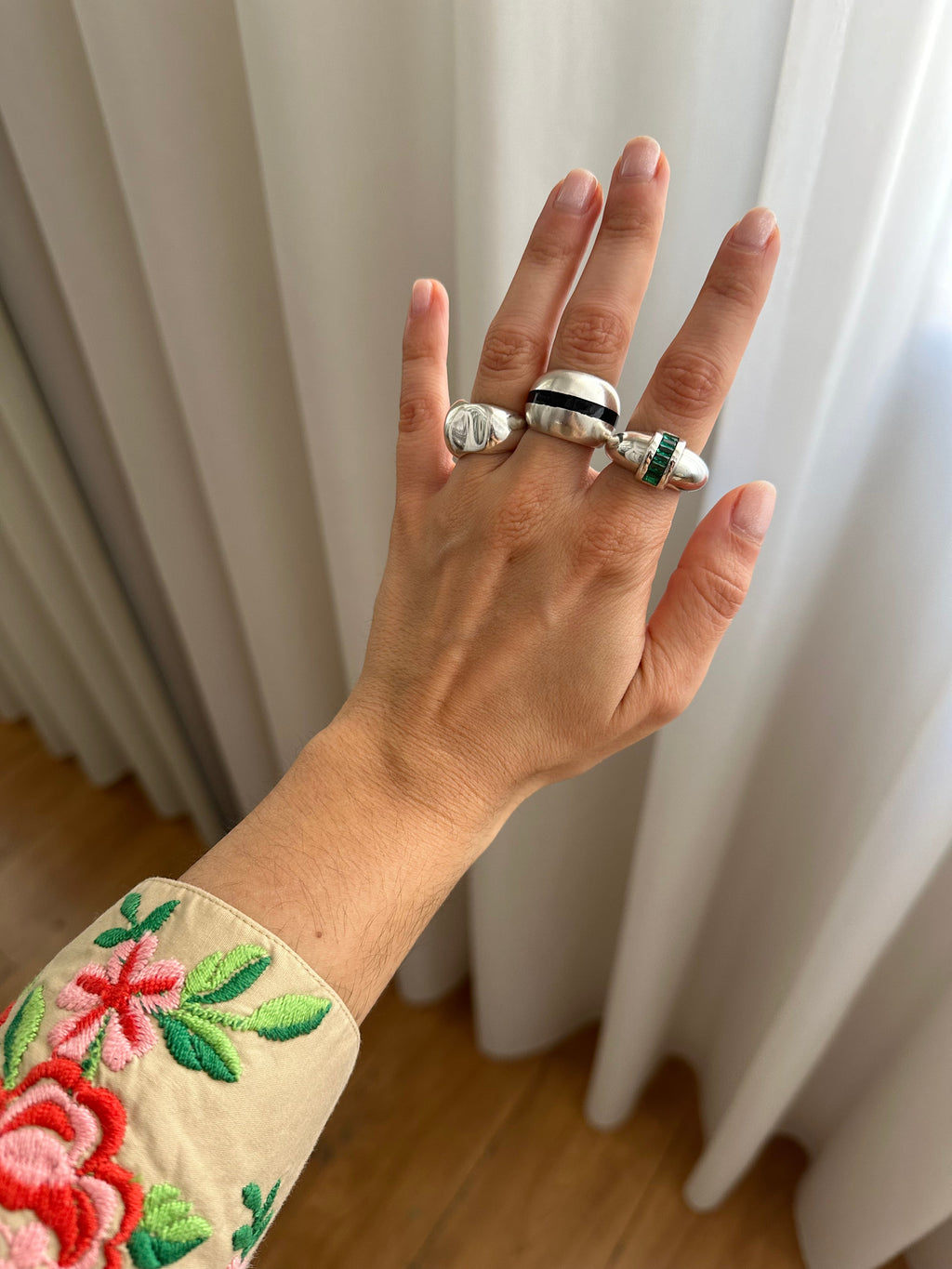 Courtney Dome Baguette Ring