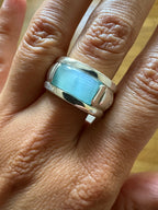 La Piscine Statement Ring  - Light Blue