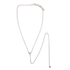 Crystal Y Lariat Necklace