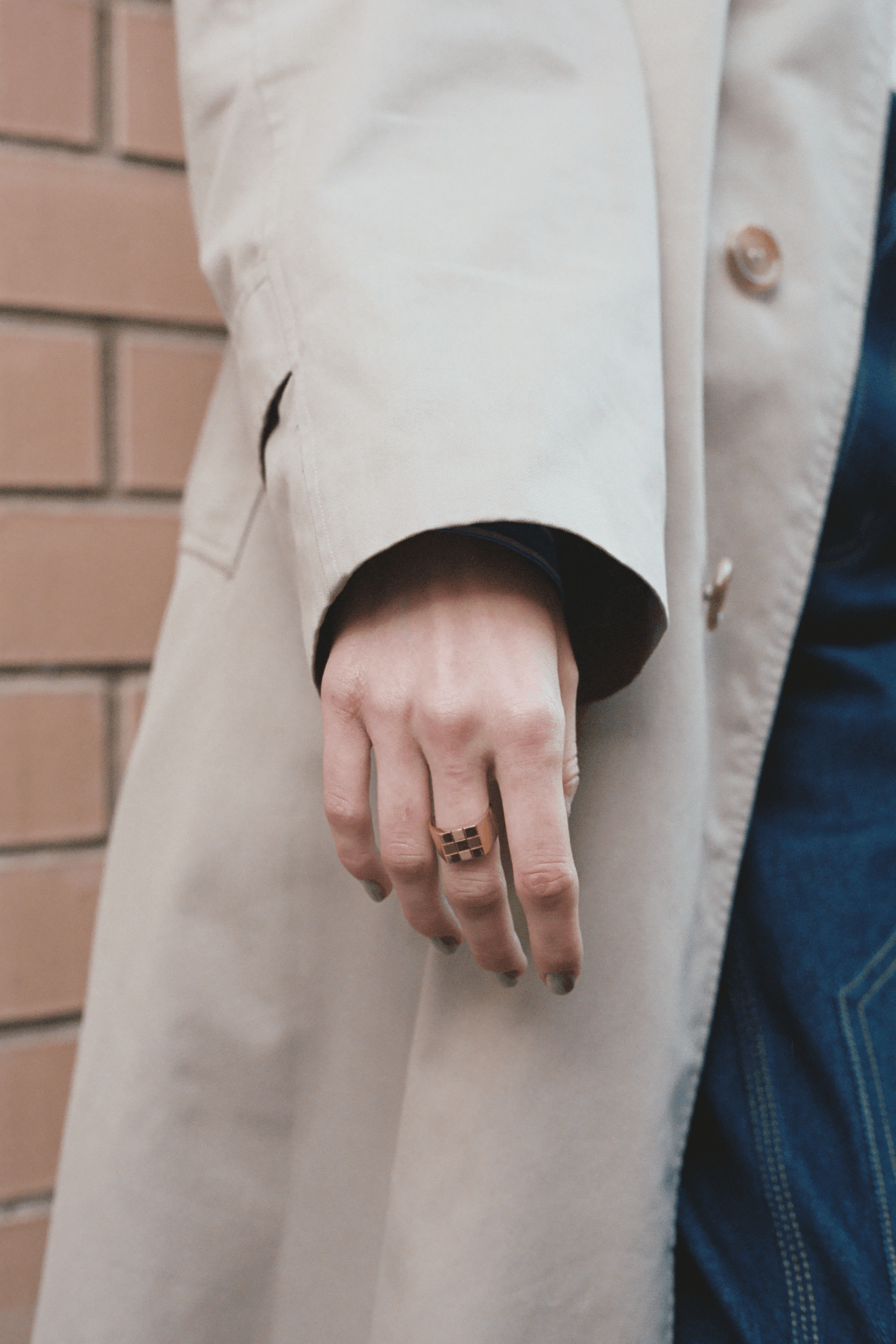 Chess Square Signet Ring