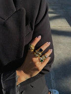 Courtney Dome Ring - White